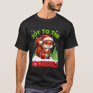 Plezier voor de Eekhoorn Kerstman Hoed Lights Aco T-shirt