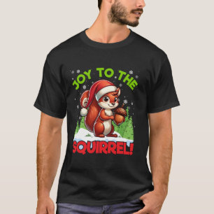 Plezier voor de Eekhoorn Kerstman Hoed Lights Aco T-shirt