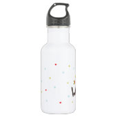 Plezier voor de Wereld Waterfles (Voorkant)