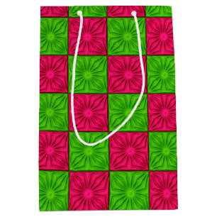 Plezier voor hoeken-roze en neonGift Bag M Medium Cadeauzakje