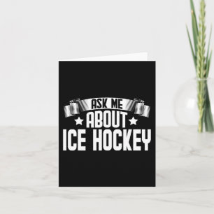Plezier Vraag me over Ice Hockey - Ice Hockey Play Kaart