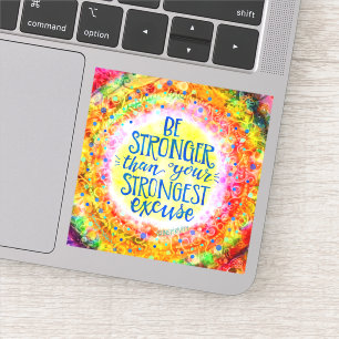 Plezier Wees Sterk Motivatie Inspirativity Trendy Sticker
