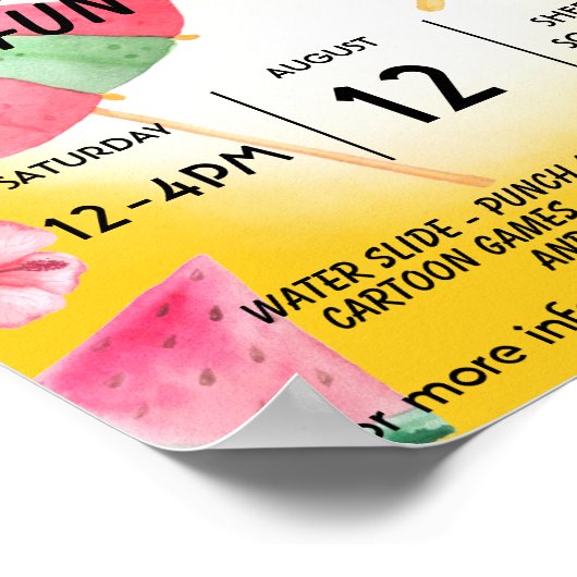 Plezierdag Poster (Hoek)