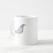 plezierduif koffiemok (Voorkant links)