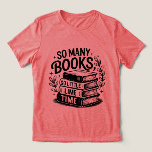 Plezierige boekenliefhebbers woordkunst Tri-Blend shirt