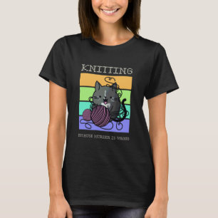 Plezierige Brei Kat Gezellig Mysterie Omdat Moord T-shirt