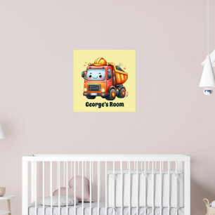 Plezierige constructiefans kinderkamer poster