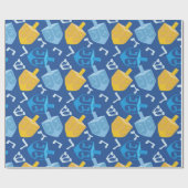 Plezierige Driehoek Hanukka Cadeaupapier (Vlak)