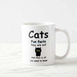 Plezierige feiten over katten Ze zijn slecht Koffiemok