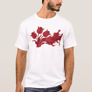 Plezierige & funky ABSTRACTE BLOEM Maatwerk T-shirt