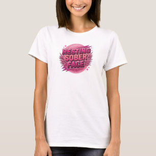 Plezierige & Funky RUSTIGE NUCHTERE GEZICHTS Custo T-shirt