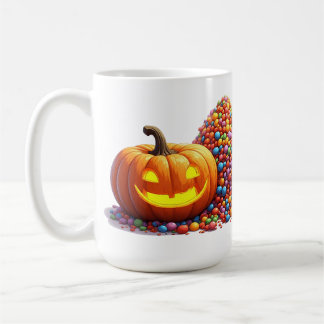 Plezierige Halloween Pompoen En Snoep Collectie Fu Koffiemok