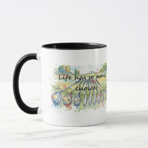 Plezierige Humor Golf Golf Quote Levenskeuzes Mok