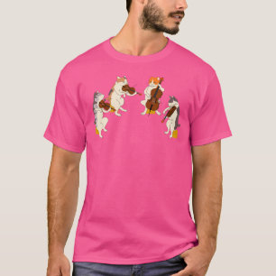 Plezierige katten die viool cello shirt cadeau muz