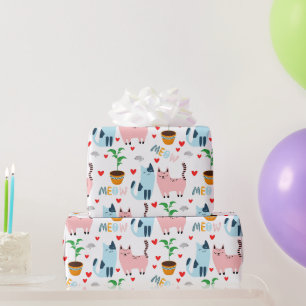 Plezierige katten en muizen cadeaupapier