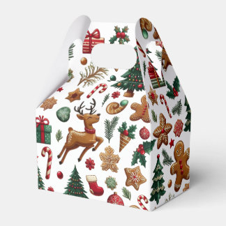 Plezierige kerstgunstendoos bedankdoosjes