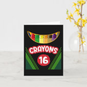 Plezierige Kleurenpotlood Doos Leraar Student Kleu Kaart (Gele Bloem)