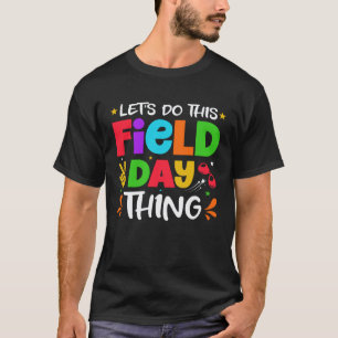 Plezierige Veldedag School Regenboog Kleurensplash T-shirt