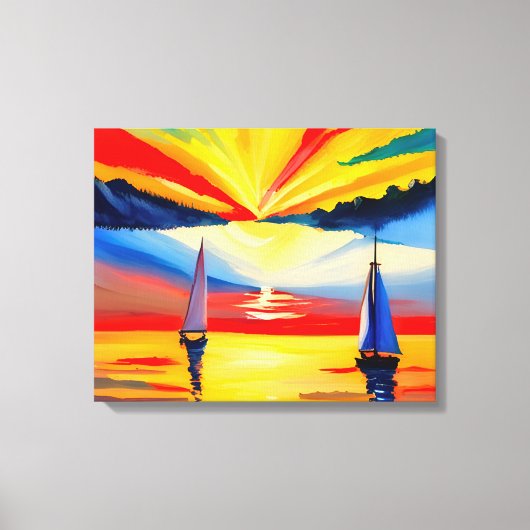 pleziervaart canvas afdruk (Voorkant)
