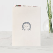 Pliage Carte de remerciements Art nouveau (Verso)