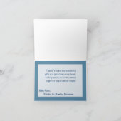 Pliage Carte de remerciements Crystal Snowflakes h (Intérieur)