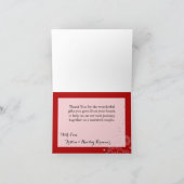 Pliage Carte de remerciements hiver Flammes de nei (Intérieur)