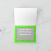 Pliage Carte de remerciements moderne Gris Damas L (Intérieur)