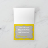 Pliage Carte de remerciements moderne Gris Damas L (Intérieur)