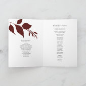 Pliage de mariage d'automne Modèles du programme (Intérieur)