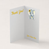 Pliage Merci Cartes Fleurs de soleil éléphant rust (Intérieur)