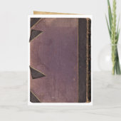 Pliage Vintage Livre violet Invitation photo Maria (Dos)