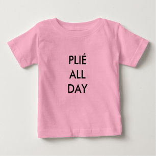 Plié All Day Pink Baby Bodysuit
