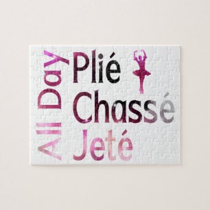 Plie, Chasse, Jete de hele dag ~ Ballet Design Legpuzzel