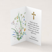 Plié Dans La Carte De Prière Photo En Mémoire Amou (Intérieur)