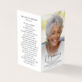 Plié Dans La Carte De Prière Photo En Mémoire Amou (Extérieur)