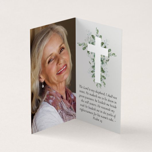 Plié Dans Love Memory Carte de prière (Intérieur)