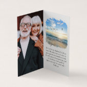 Plié Dans Love Memory Carte de prière (Intérieur)