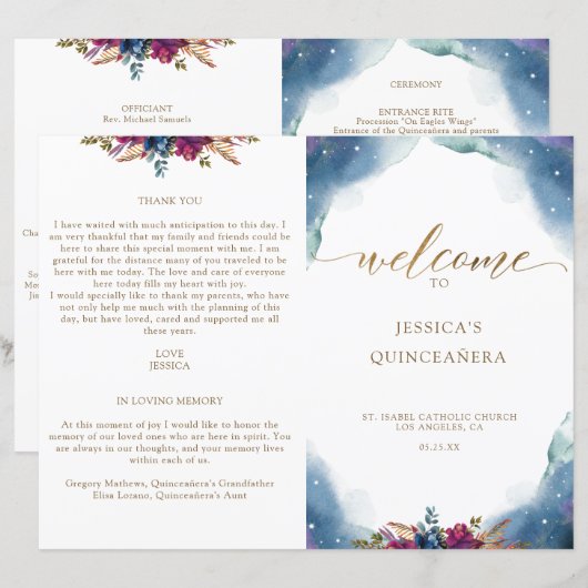 Plié, Programme de Quinze Ans Céleste et Étoilé (Devant / Derrière)