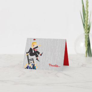 Plier sur carte de remerciements