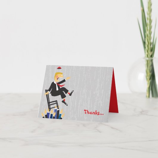 Plier sur carte de remerciements (Devant)