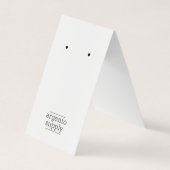 Plier sur la carte d'oreille avec logo en bas (Devant)