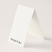 Plier sur la carte d'oreille avec logo en bas (Dos)