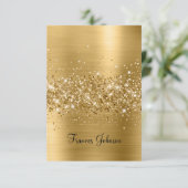 Pliez vos propres cartes de nom dorées et scintill (Debout devant)