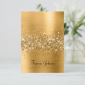 Pliez vos propres cartes de nom en or scintillant (Debout devant)
