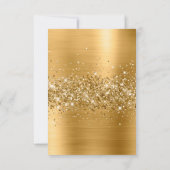 Pliez vos propres cartes de nom en or scintillant (Dos)