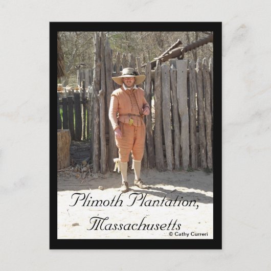 Plimoth Plantation, Massachusetts Briefkaart (Voorkant)