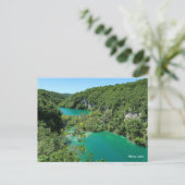 Plitvice Lakes Croatia Feestdagenkaart (Staand voorkant)