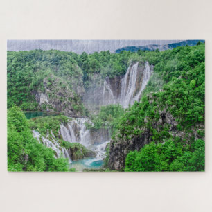 Plitvice lakes waterval puzzel legpuzzel