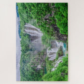 Plitvice lakes waterval puzzel legpuzzel (Verticaal)