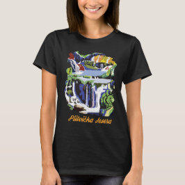 Plitvice Meren Kroatië Waterval Groen Reizen T-shirt